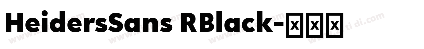HeidersSans RBlack字体转换